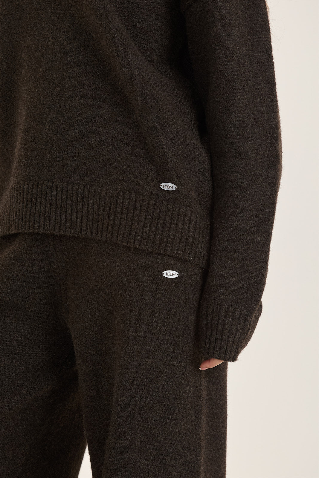 LOOM Knit Collared Sweatshirt